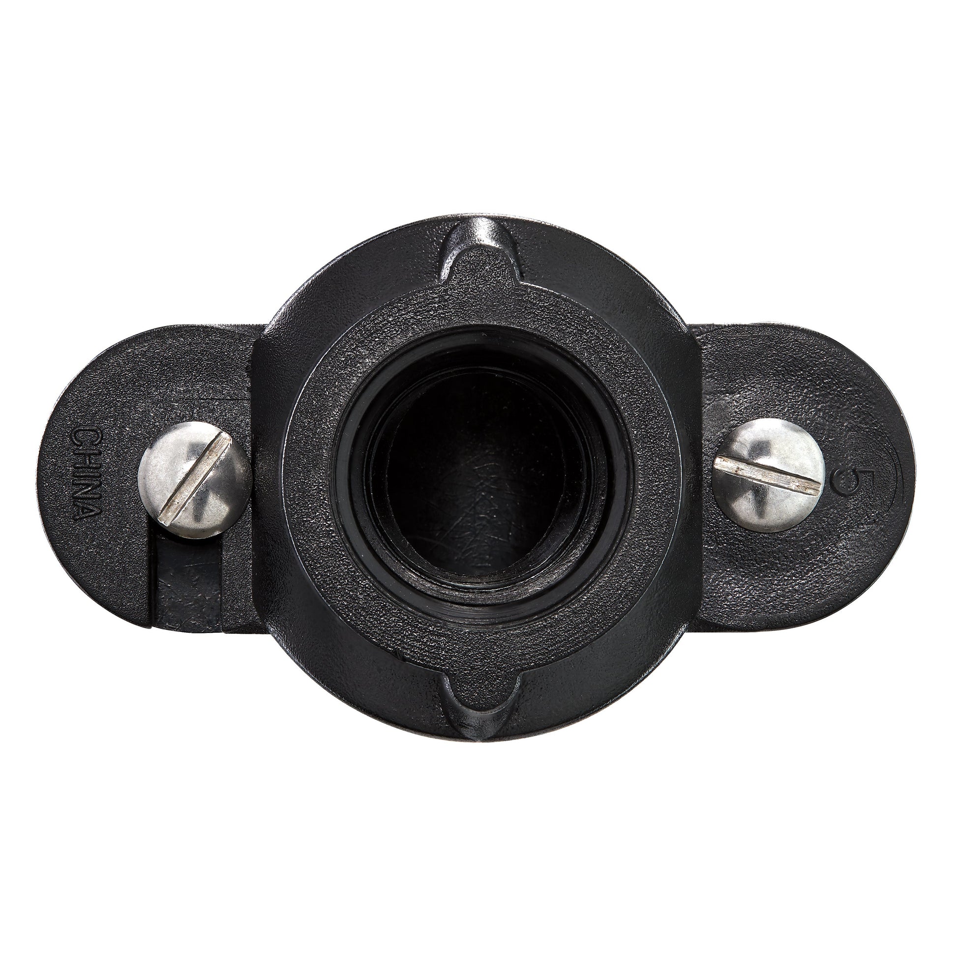 3/4 in x 1/2 in black plastic saddle tee, Orbit Irrigation, underground irrigation accessory on Tampa Home & Garden Store