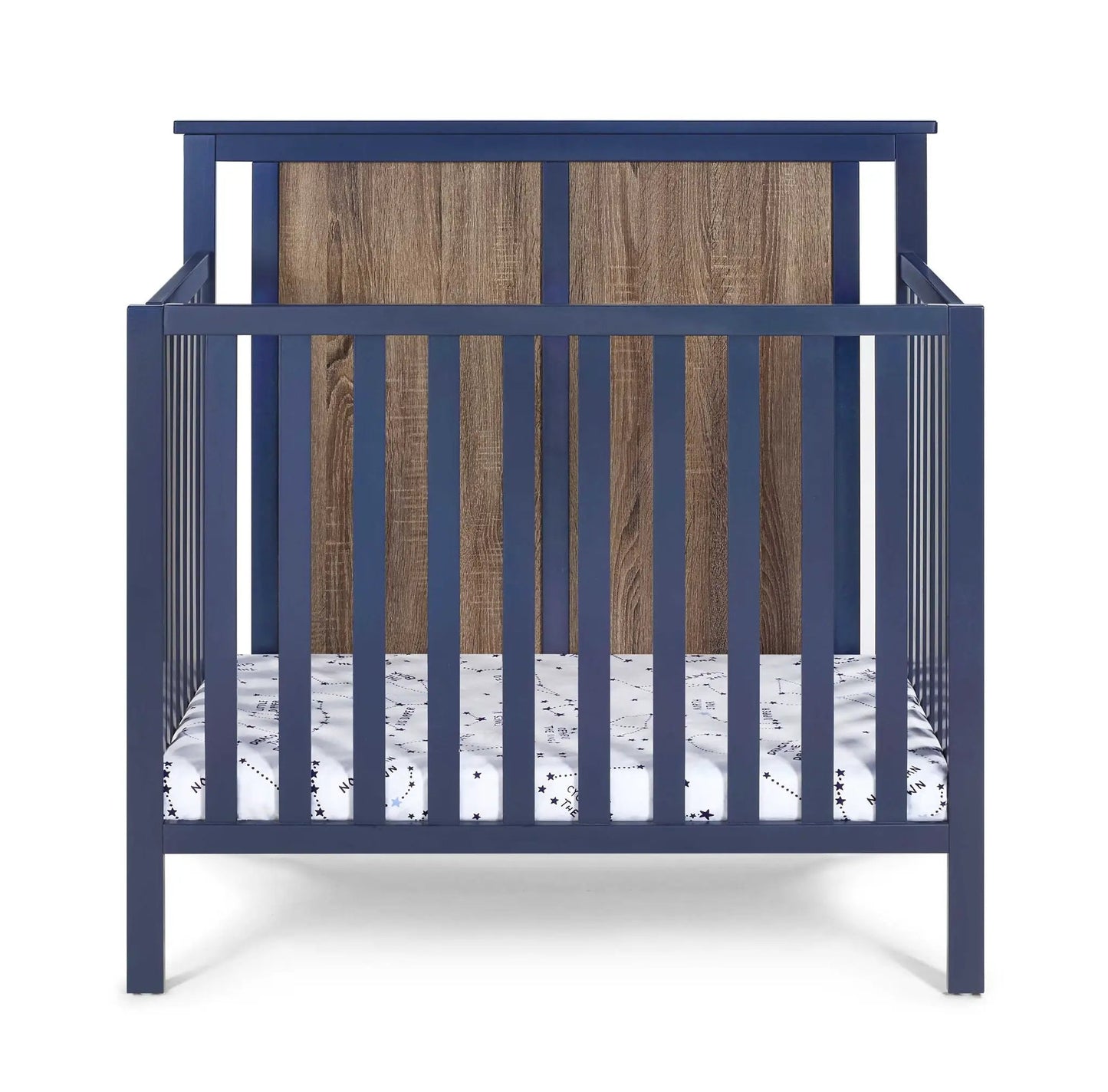 Connelly Mini Crib With Mattress Pad Two Tone