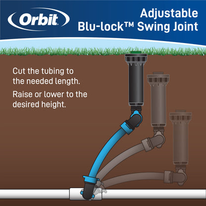 1/2" Blu-Lock x 1/2" MPT Tee