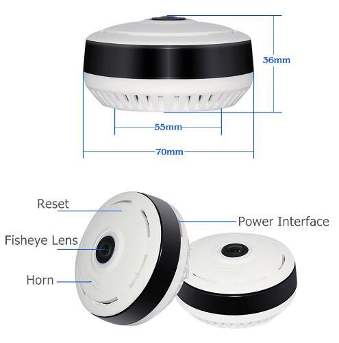 Cobell 960P Wifi IP Camera dome fisheye horn reset power two views garden on Tampa Home & Garden Store