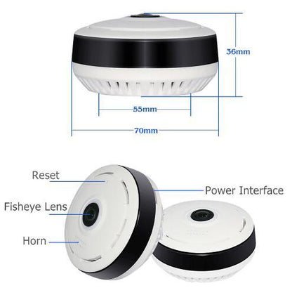 Cobell 960P Wifi IP Camera dome fisheye horn reset power two views garden on Tampa Home & Garden Store
