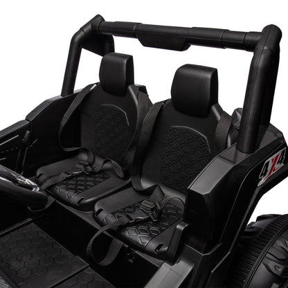 Side-by-Side 4x4 Ride-On Off-Road Truck with Parent Remote, battery powered, black interior on Tampa Home & Garden Store