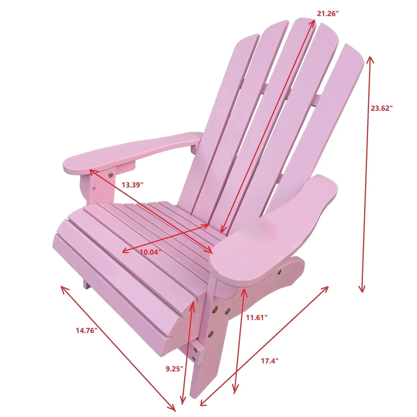 Outdoor or Indoor Children Adirondack Chair