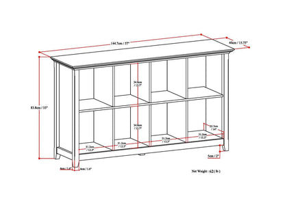 Amherst Cube Storage Bookcase by Unique Piece Furniture, six-cube modular shelving on Tampa Home & Garden Store
