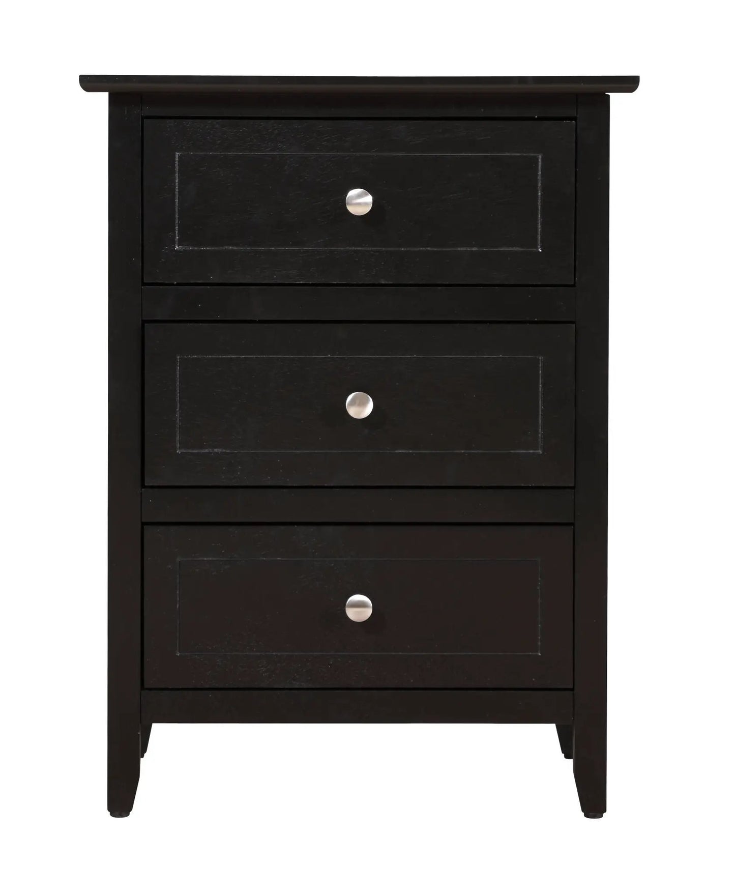 Daniel Nightstand With 3 Drawers In Wood Veneer