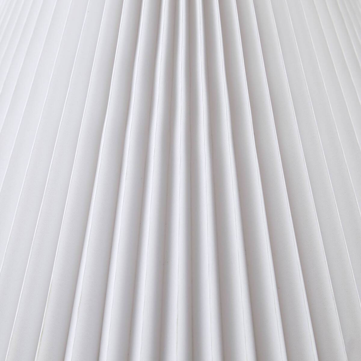 White textured fluted fabric shade for table lamp on Tampa Home & Garden Store