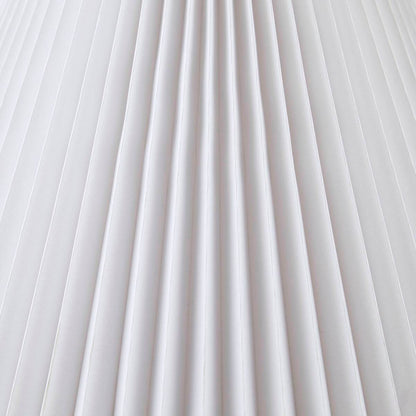 White textured fluted fabric shade for table lamp on Tampa Home & Garden Store