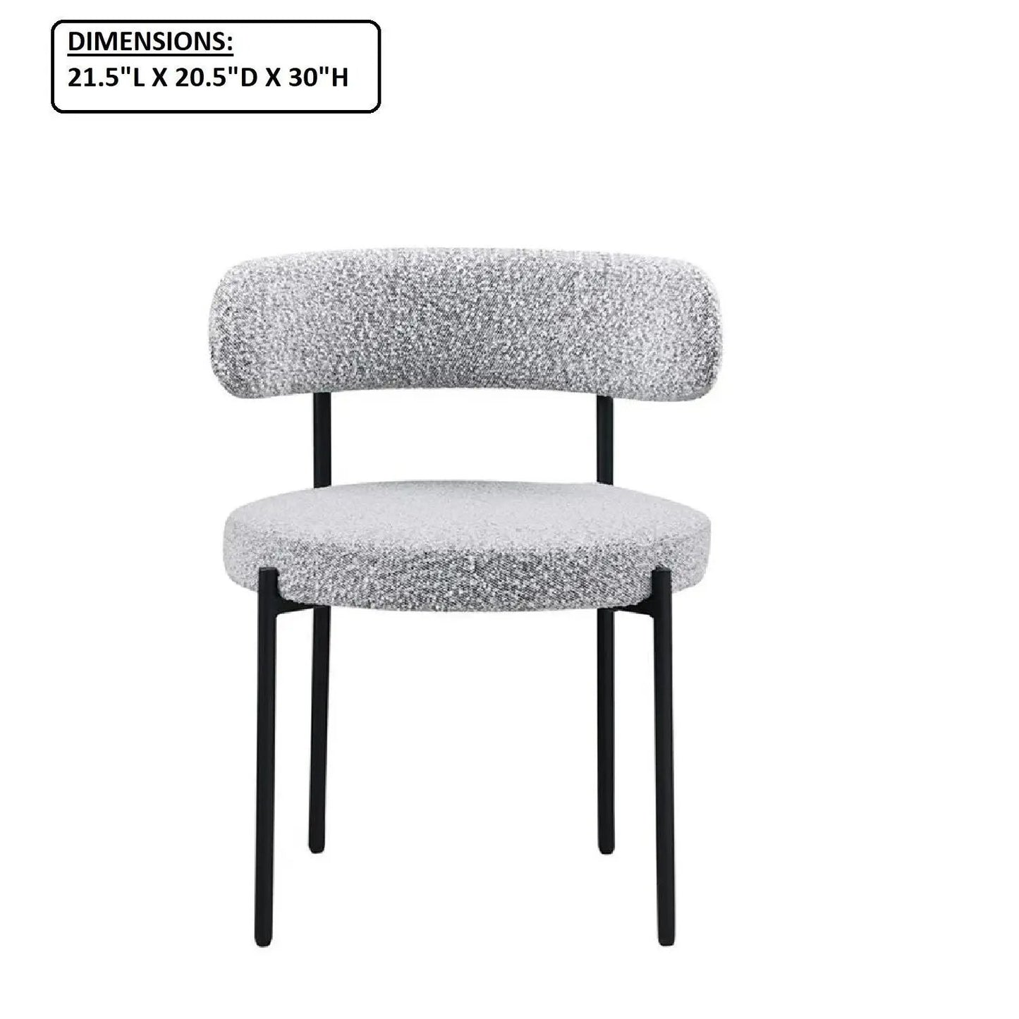 Upholstered Kitchen Chairs Set of Two for Dining