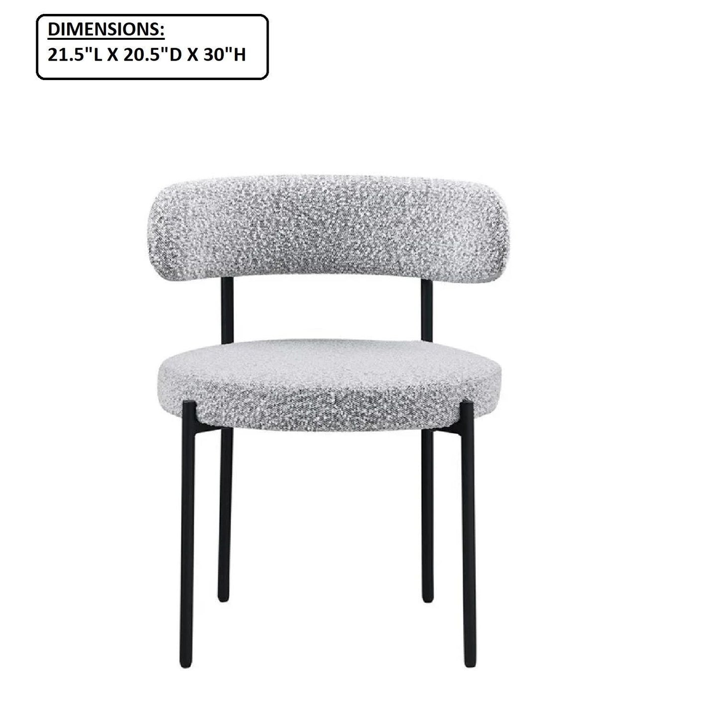 Contemporary Upholstered Kitchen Chairs for Two