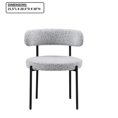 Contemporary Upholstered Kitchen Chairs for Two