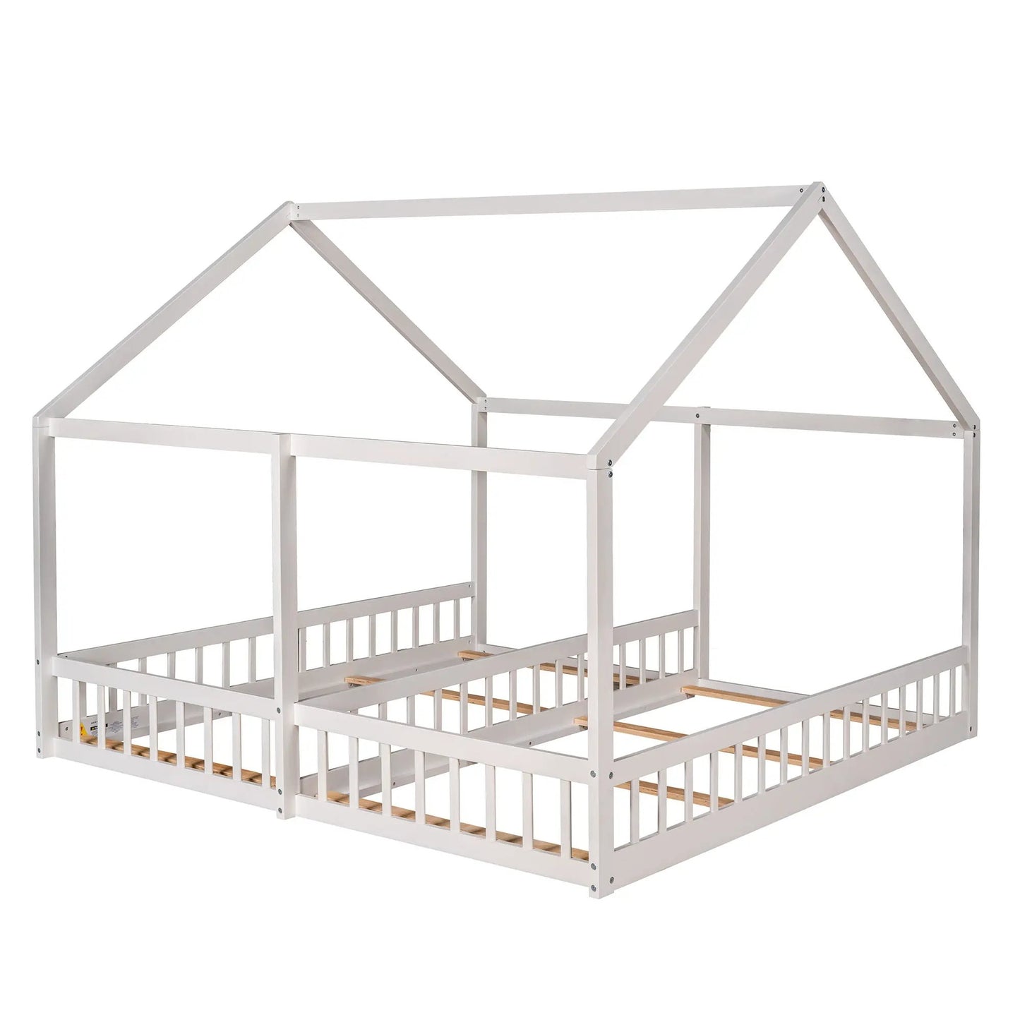 House Platform Beds For Two With Guardrails