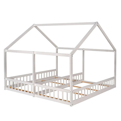 House Platform Beds For Two With Guardrails