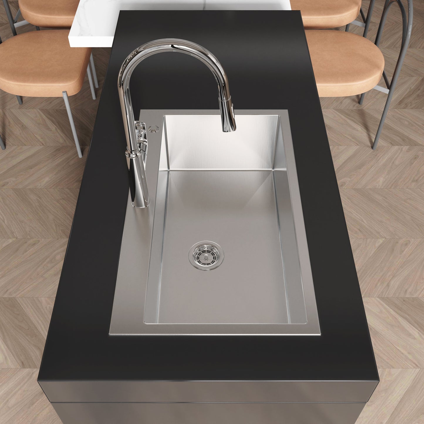 Single Bowl Stainless Steel Kitchen Sink