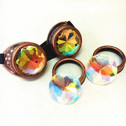 Steampunk goggles copper with crystal lenses FLIPSTYLEZLLC on Tampa Home & Garden Store