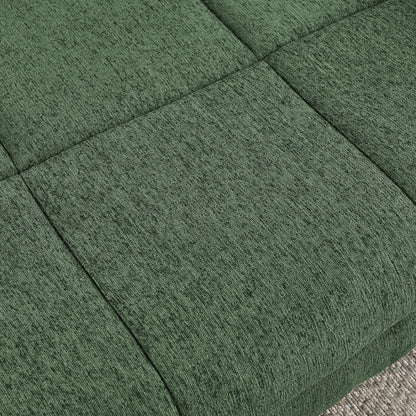 Pet bed for large dogs in olive green textured fabric with stitched panels on Tampa Home & Garden Store