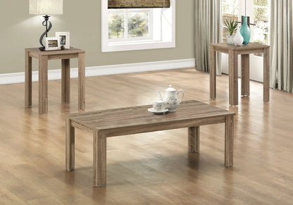Table set of 3 coffee end and side tables in weathered wood finish by Unique Piece Furniture on Tampa Home & Garden Store