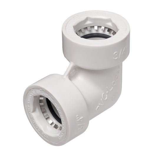 3/4" PVC-Lock Elbow 34774 - Tampa Home & Garden Store