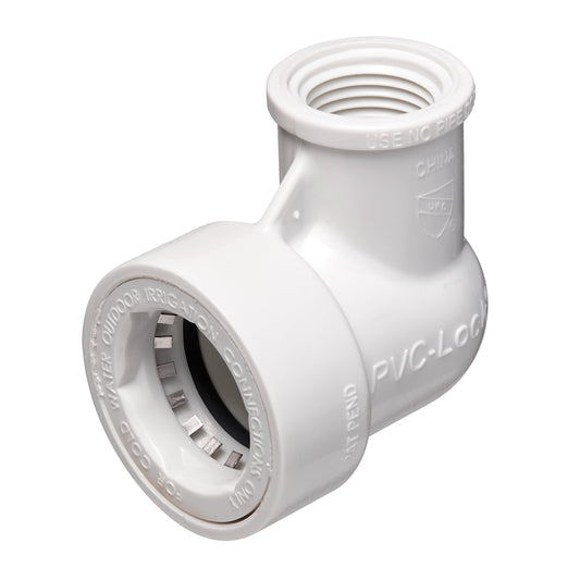 3/4" PVC-Lock x 1/2" FPT Reducing Elbow 34775 - Tampa Home & Garden Store