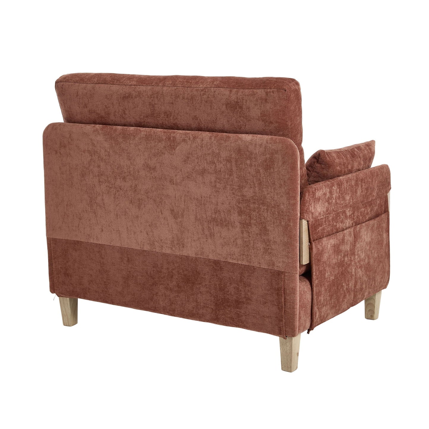 Mid Century Modern 3 Pillow Foldable Sofa Bed