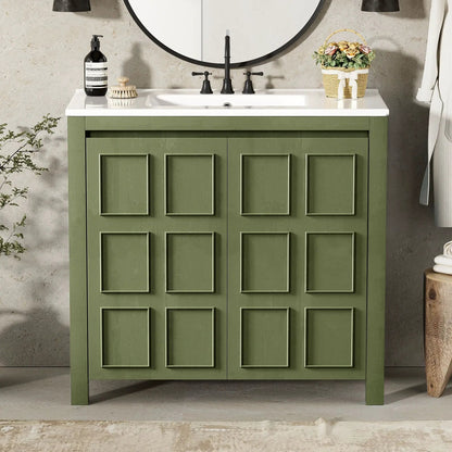 Bathroom Vanity Organizer with Sink and Cabinet