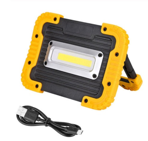 Sell My Stuff LED camping lantern handheld torch, yellow/black, USB cable included on Tampa Home & Garden Store