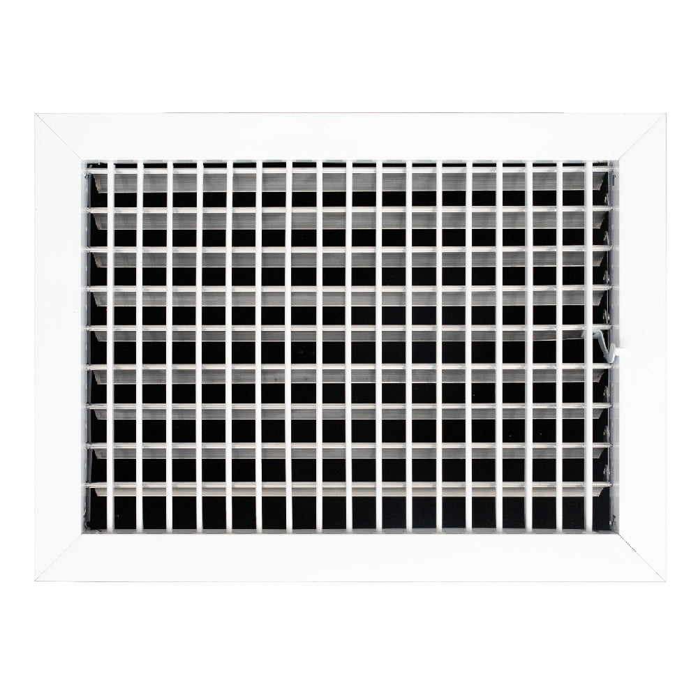 AC register vent cover 14x10 inch white frame with adjustable aluminum grille HouseOfZazla on Tampa Home & Garden Store