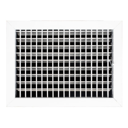 AC register vent cover 14x10 inch white frame with adjustable aluminum grille HouseOfZazla on Tampa Home & Garden Store