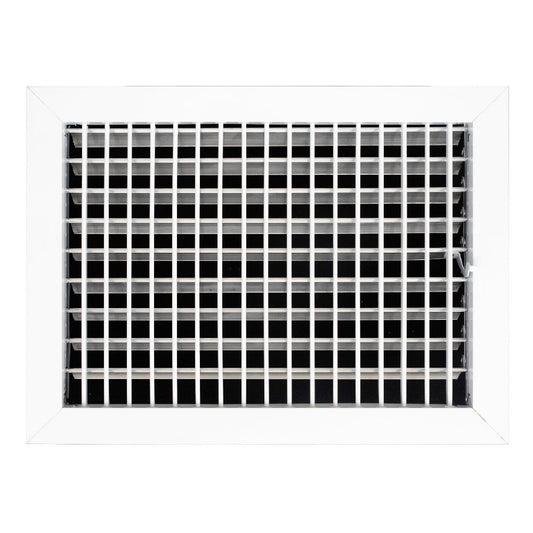 AC register vent cover 14x10 inch white frame with adjustable aluminum grille HouseOfZazla on Tampa Home & Garden Store
