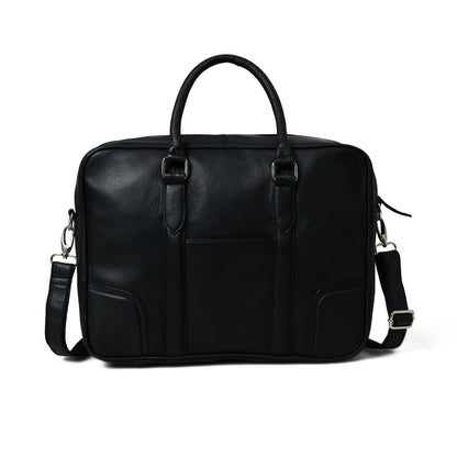 Texas Black Leather Briefcase - Tampa Home & Garden Store