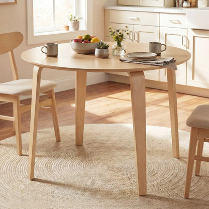 37.5 Round Dining Table With Rubber Wood Legs