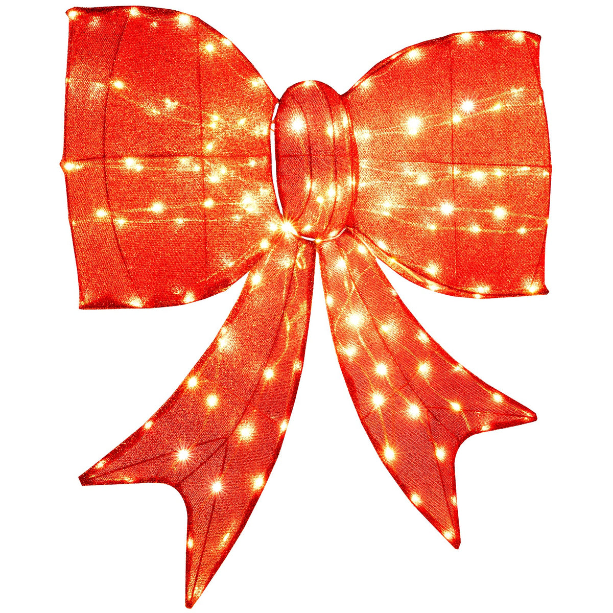 37 inch red lighted Christmas bow decoration with warm white LEDs DirectDeals on Tampa Home & Garden Store