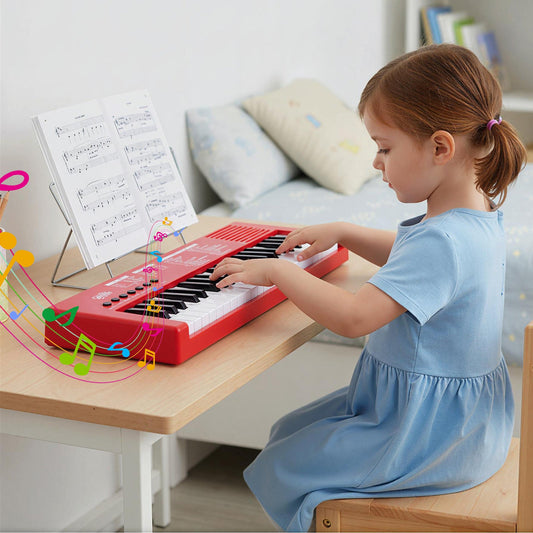37 Keys Kids Piano Keyboard with 8 Rhythms and Microphone - Tampa Home & Garden Store