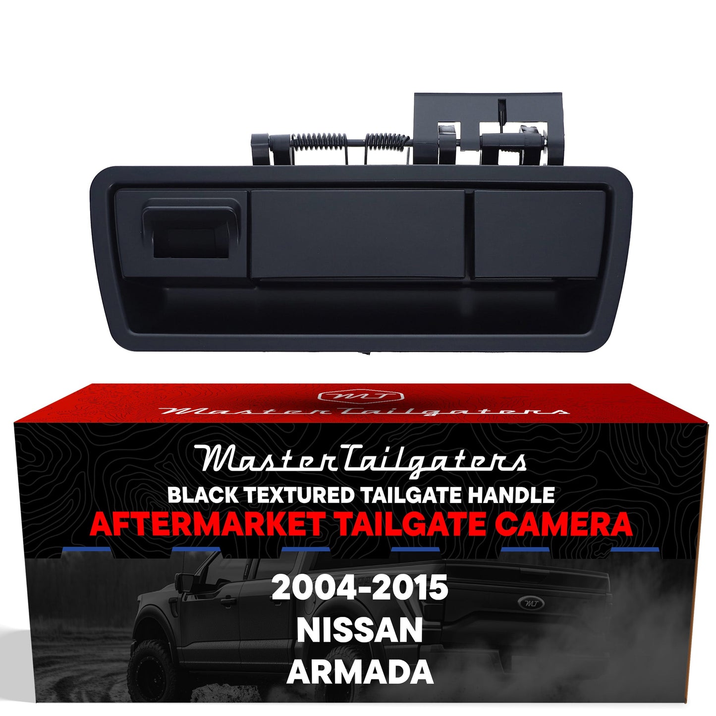 Replacement tailgate handle with backup camera by Master Tailgaters for Nissan Armada 2004-2015 on Tampa Home & Garden Store