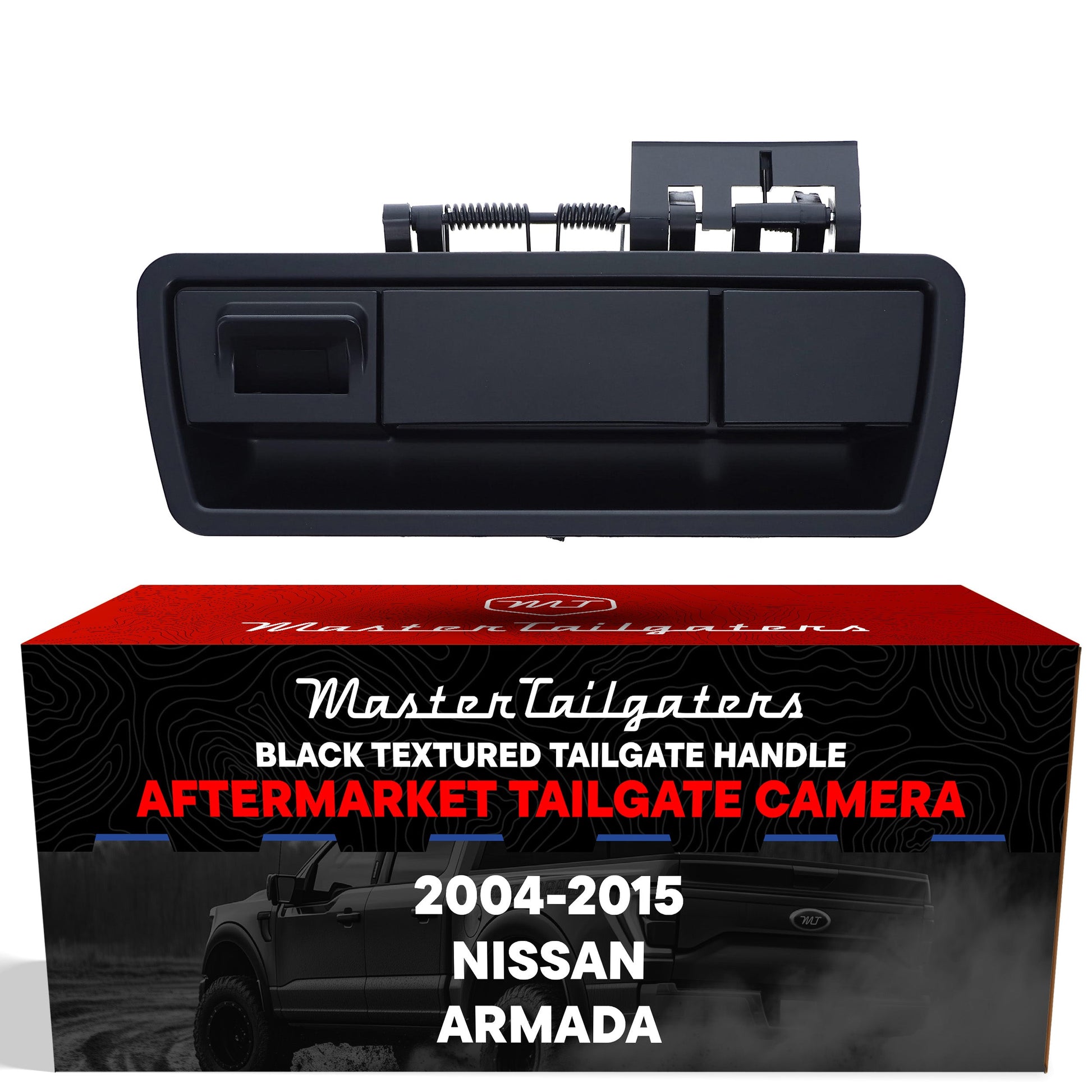 Replacement tailgate handle with backup camera by Master Tailgaters for Nissan Armada 2004-2015 on Tampa Home & Garden Store