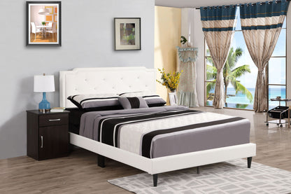 Button Tufted Bed Charming For Cozy Spaces upholstered bed by HouseOfZazla with white headboard on Tampa Home & Garden Store