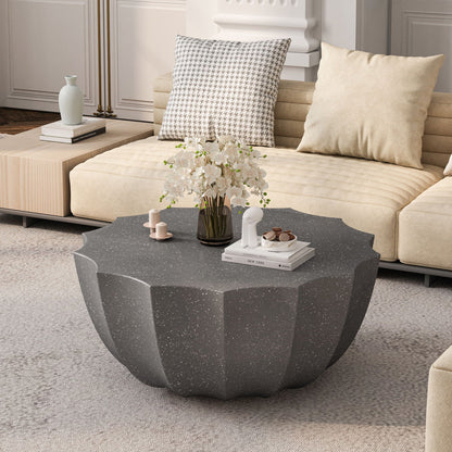 Modern Round Coffee Table for Patio or Deck