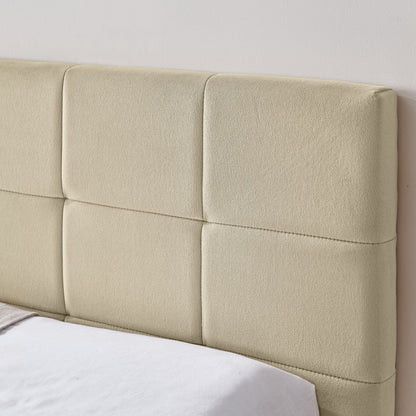 Mid Century Storage Upholstered Tufted Bed Frame