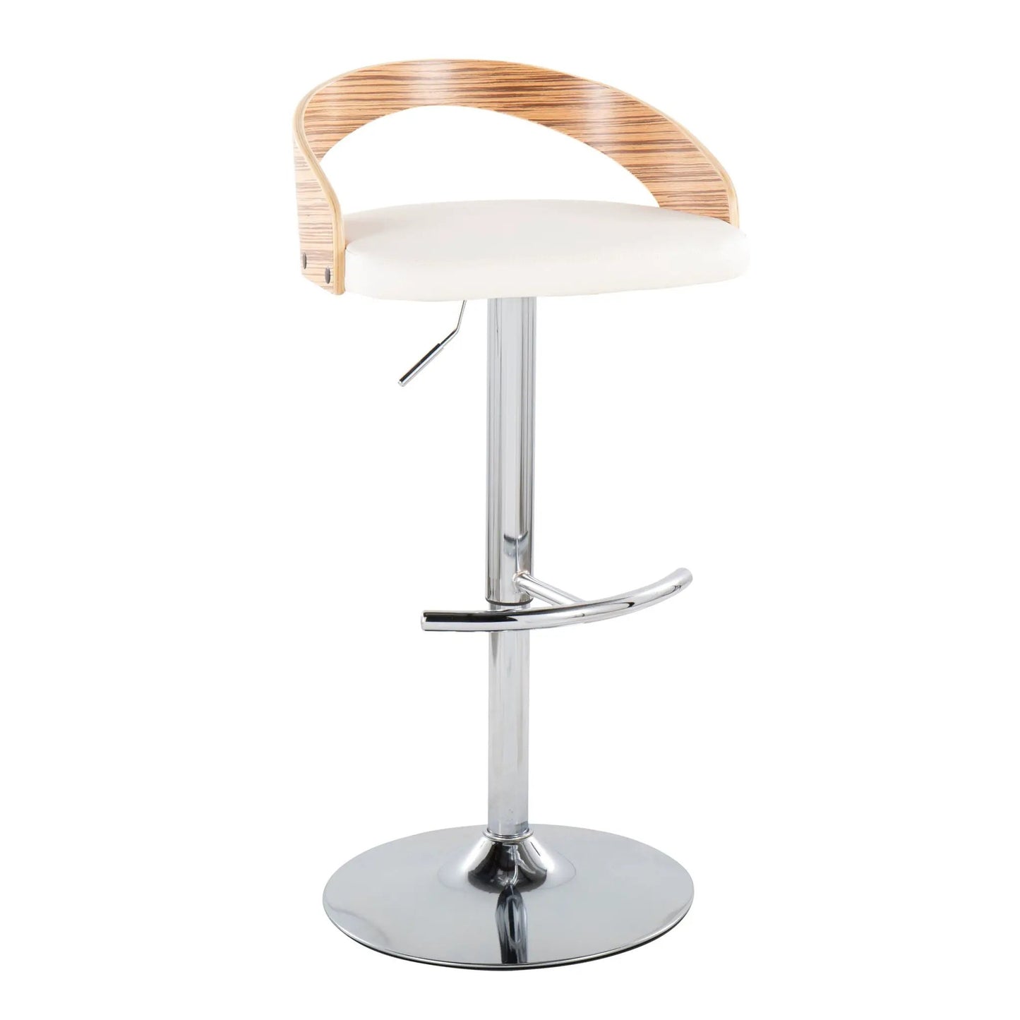 Grotto Adjustable Barstool with Swivel Footrest