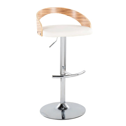 Grotto Adjustable Barstool with Swivel Footrest