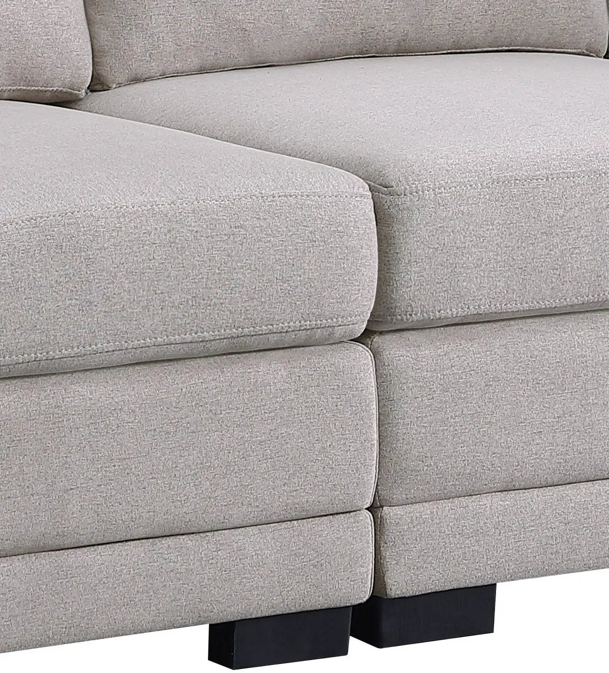 Kristin Fabric Reversible Sectional Sofa, 2-Piece Living Room Set in beige upholstery on Tampa Home & Garden Store