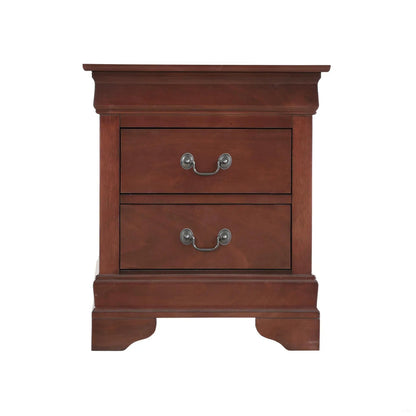 Traditional Nightstand Carved Bases and Curves