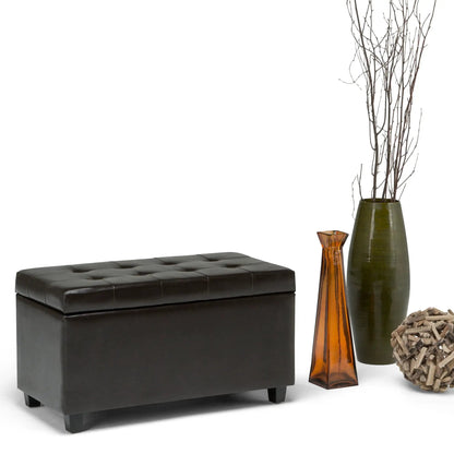 Cosmopolitan Upholstered Storage Ottoman Bench