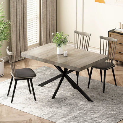 Retro Stretch Dining Table With Embossed Plate