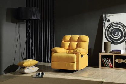 Cindy - Rocker Recliner, yellow fabric, Unique Piece Furniture, modern living room style on Tampa Home & Garden Store