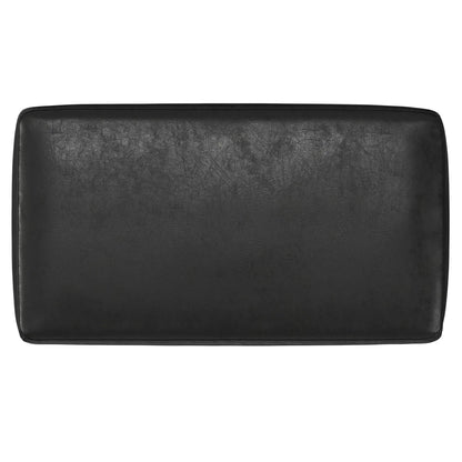Milltown Upholstered Ottoman Bench With Driftwood