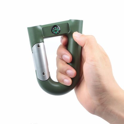 GemGear 2200mAh green carabiner-style power bank with compass and emergency flashlight on Tampa Home & Garden Store