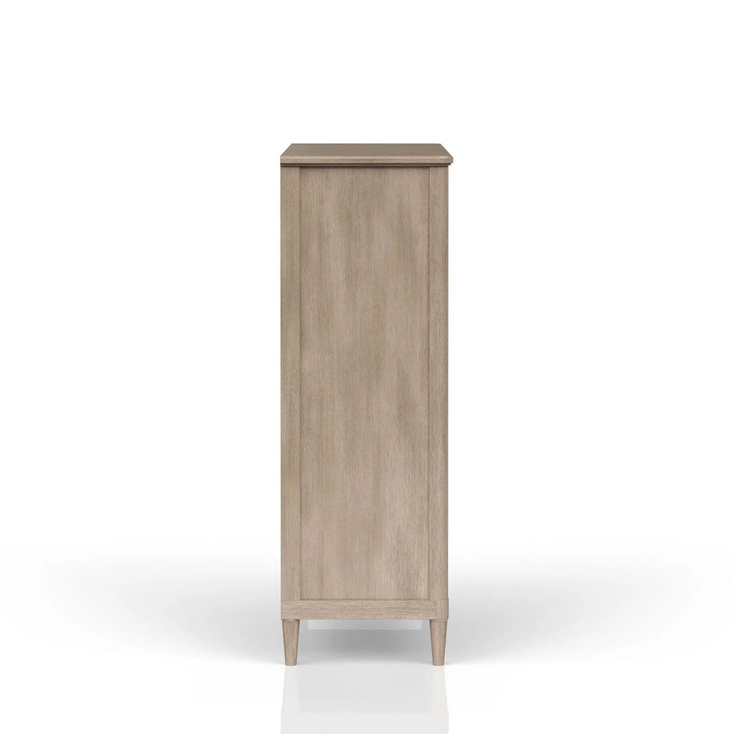 5 Drawer Chest in Sand Finish with Cedar Bottom
