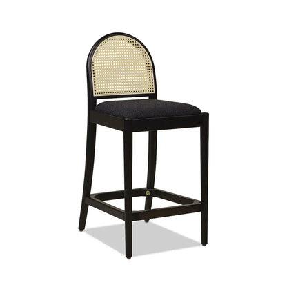 Panama Curved Back Cane Counter Stools Set of 2