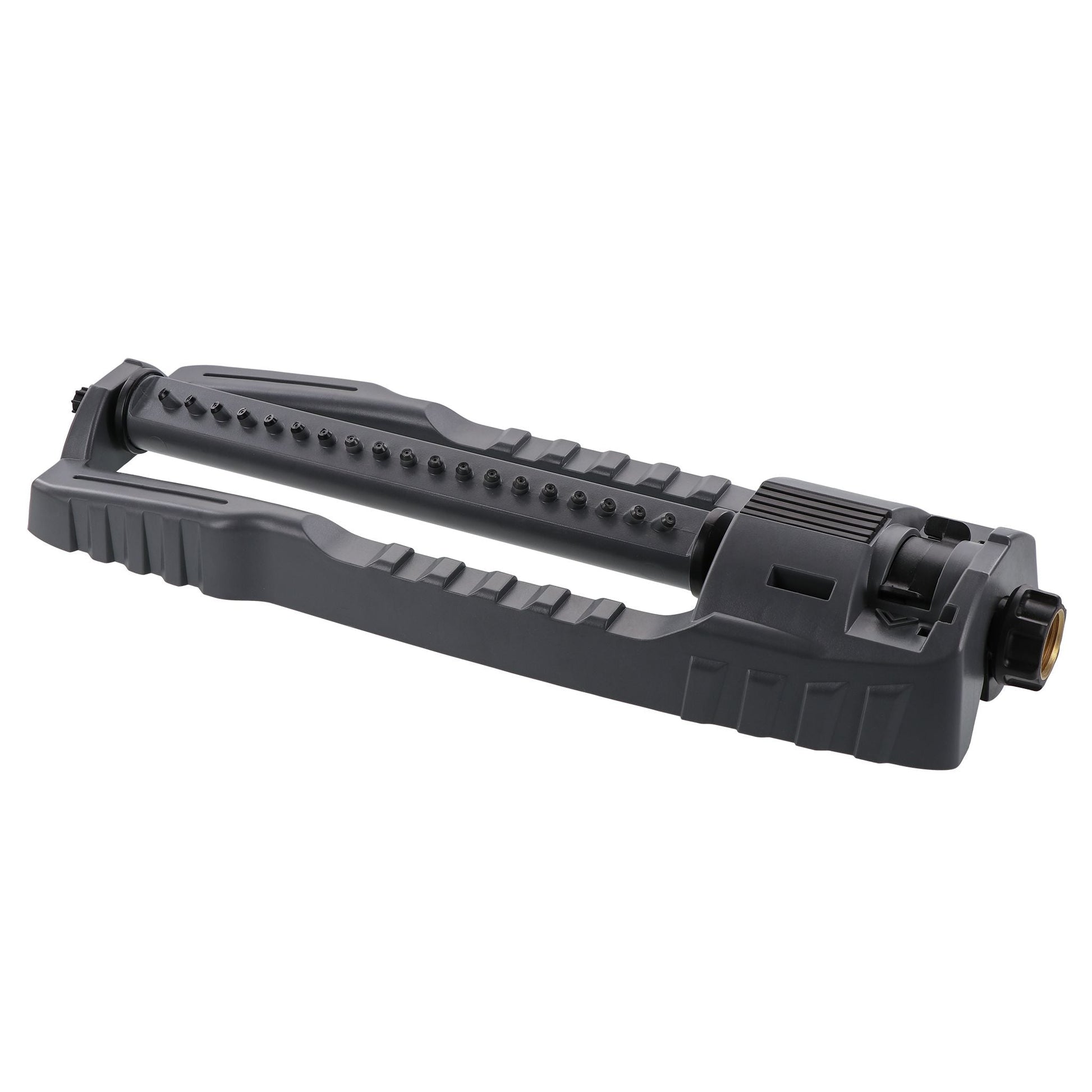 Orbit Pro Series oscillating sprinkler for 3800 sq ft, hose-end, black plastic body with nozzles on Tampa Home & Garden Store
