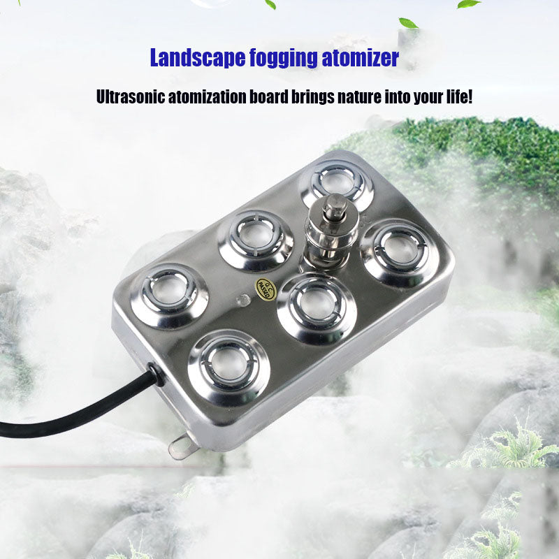 Rockery pond water landscape fogging machine high-frequency oscillation fogging board smoke machine ten head industrial ultrason - Tampa Home & Garden Store